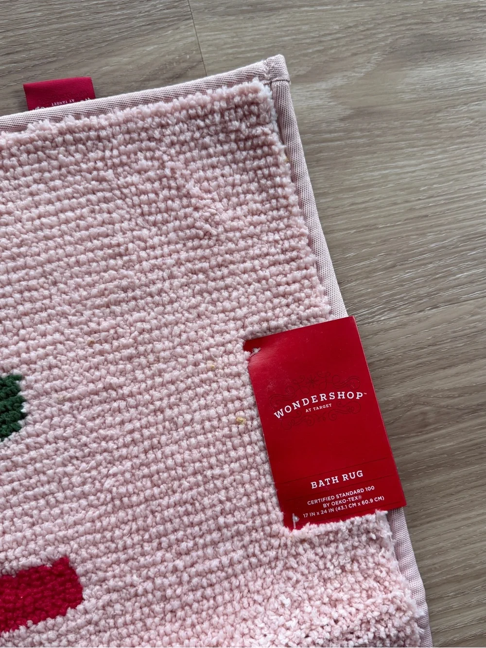 Wondershop Pink 'FA LA LA' Bath Mat
